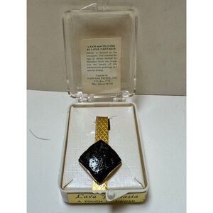 Men's Vintage Lava Fantasia Tie Clip “ A Touch of Hawaii”